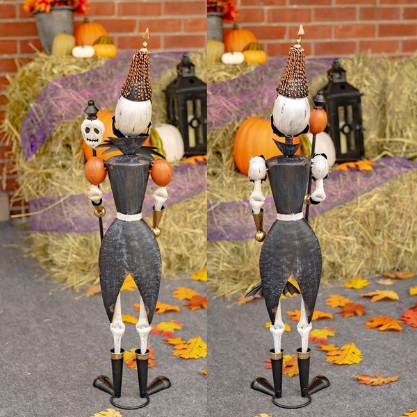 Halloween Skeletons Soldiers with Staffs 36"