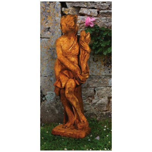 Italian Fall Season With Wheat Statue