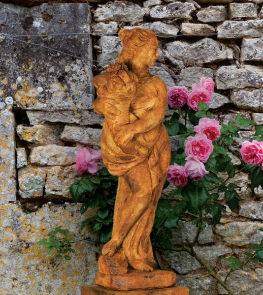 Italian Summer Season With Fruit Statue Cornucopia Garden Statuary