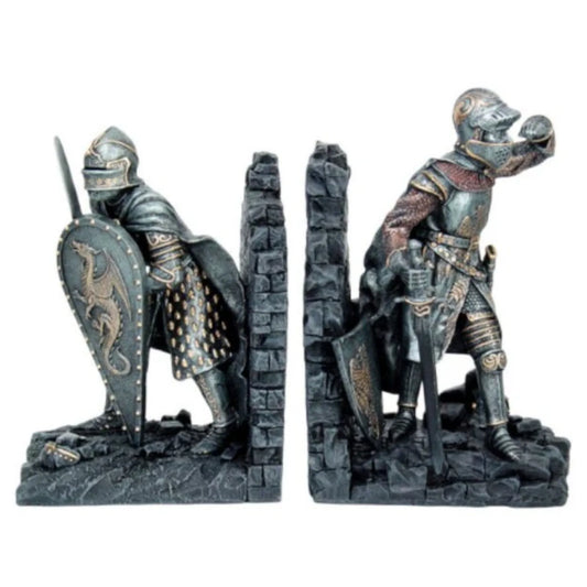 Knights Bookend Sculptural Set