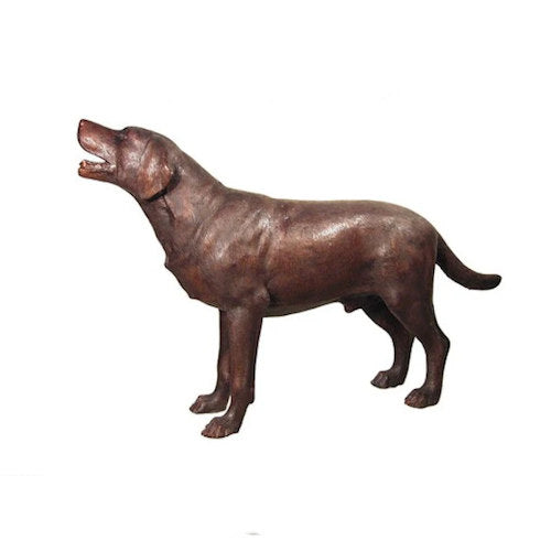 Labrador Retriever Bronze Life-Size Statue