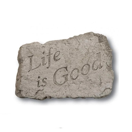 Life Is Good Stepping Stone or Plaque Accent Rock Decorative American Made