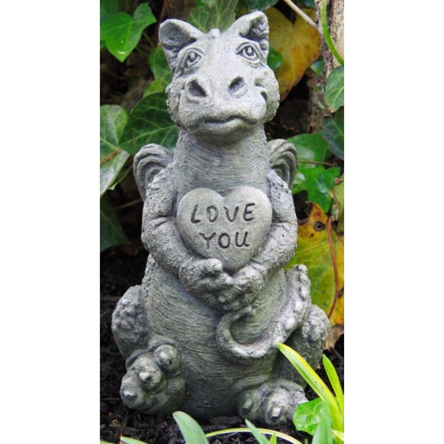 Little Dragon Heart with Love You Statue