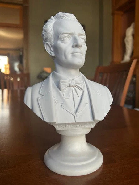 Mahler Gustav Bust Marble Statue Portrait Bohemian Romantic composer