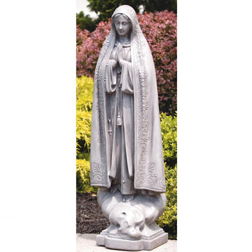 Our Lady Of Fatima Sculpture 34" High
