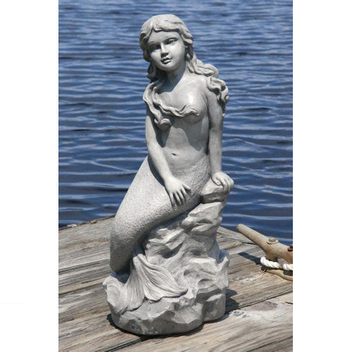 Mermaid Cast Stone Garden Statue