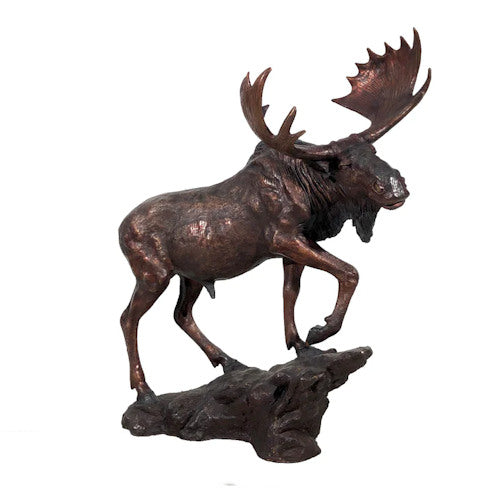 Moose Sculpture Bronze  Large