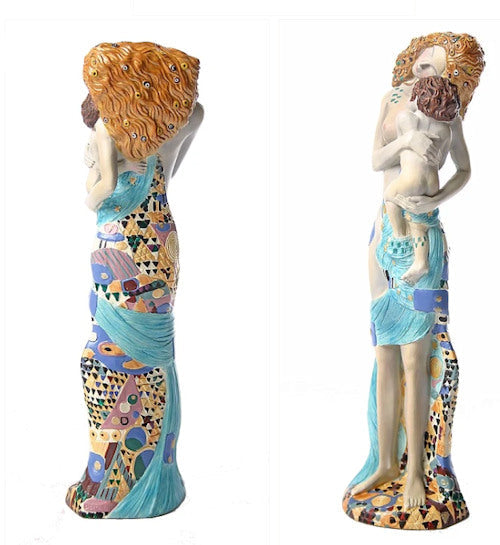 Mother and Child Statue from Three Ages Of Woman by Gustav Klimt different views of sculpture