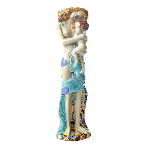 Mother and Child Statue from Three Ages Of Woman by Gustav Klimt different views of sculpture