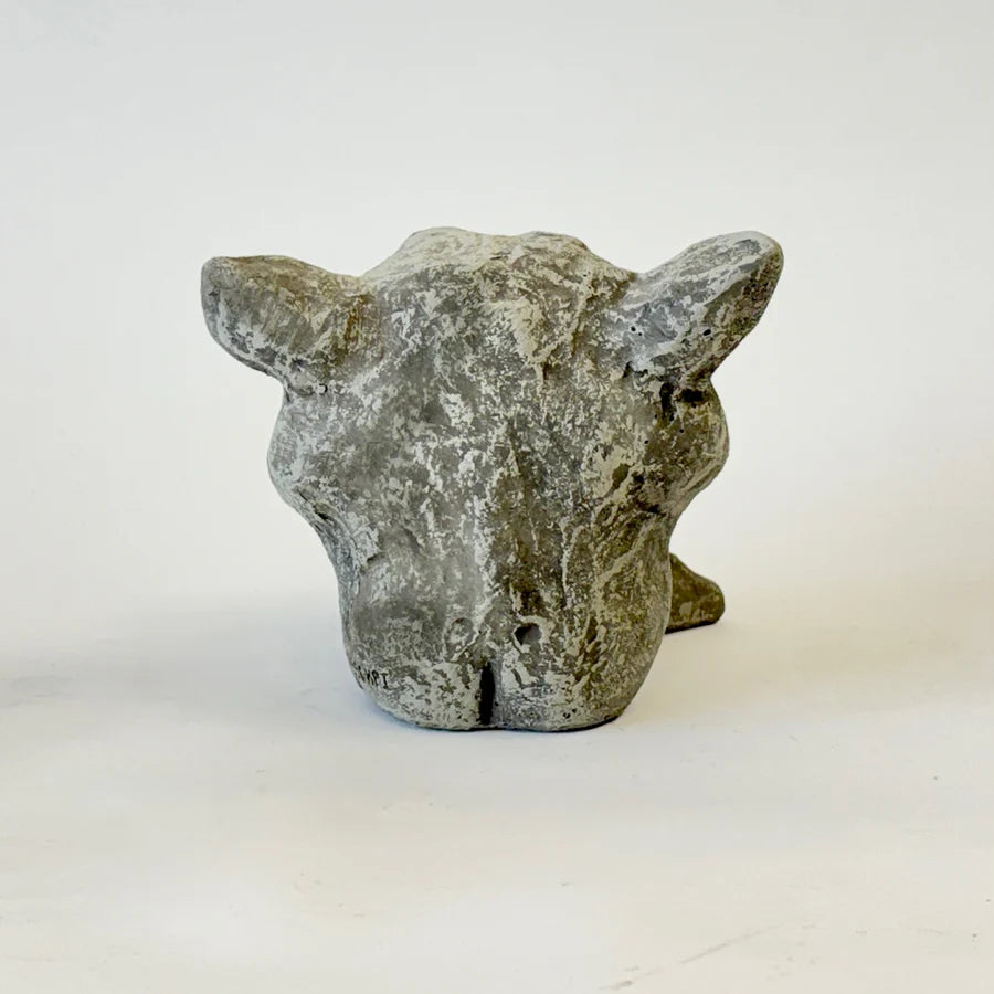 Back View of Gargoyle Naughty Imp Sassy Concrete Desk Guardian Sculpture