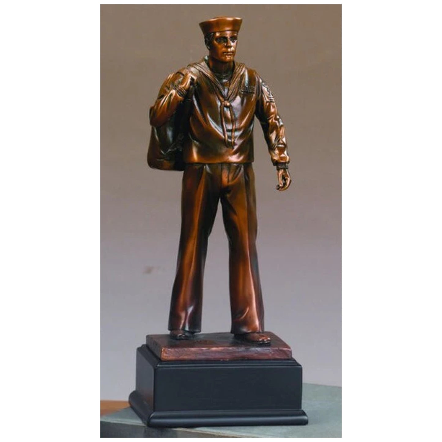 Navy Military Officer Sculpture Tribute Statue Figurine Sailor Man