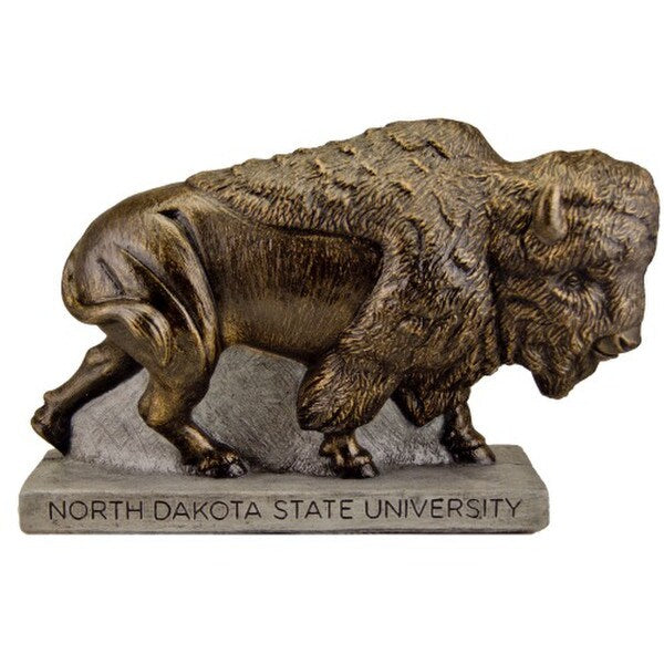 North Dakota State University Bison sculpture College Mascot | Team Colors