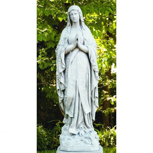 Life- Size Our Lady of Lourdes Garden Sculpture Stone Cement Concrete Statue