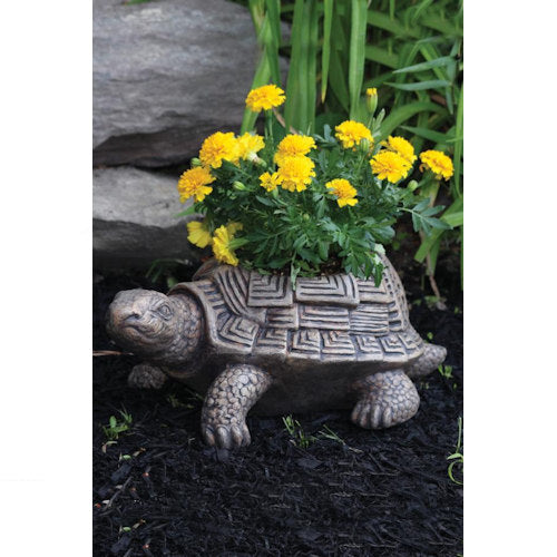 Patio Turtle Planter Garden Urn for your flowers cement statuary pot vase