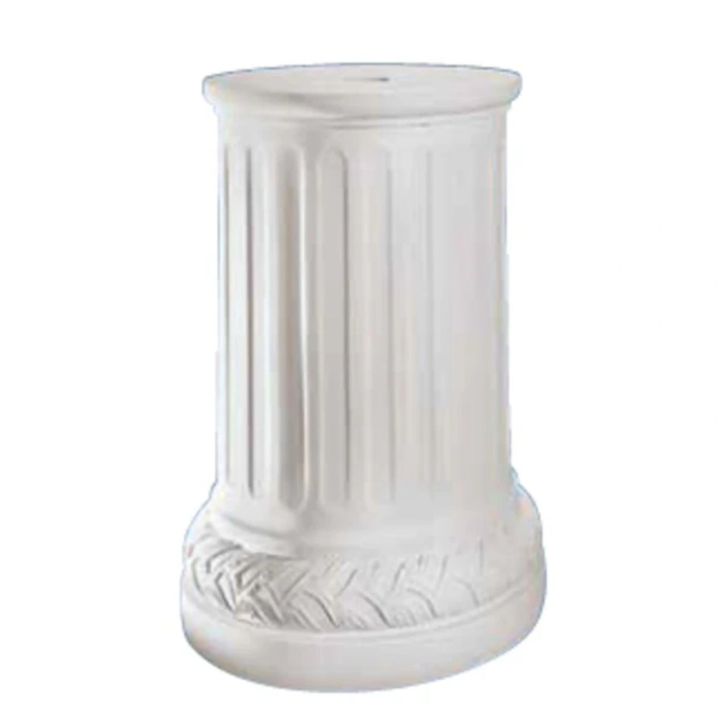 Round Bonded Carrara Marble Base 16.5" Circle 25" Tall