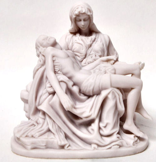 Pieta By Michelangelo Sculpture Reproduction Cold Cast Marble Statue