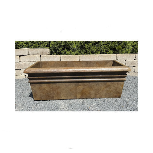 Rectangle boxes stone planting pot planters architectural cement Large