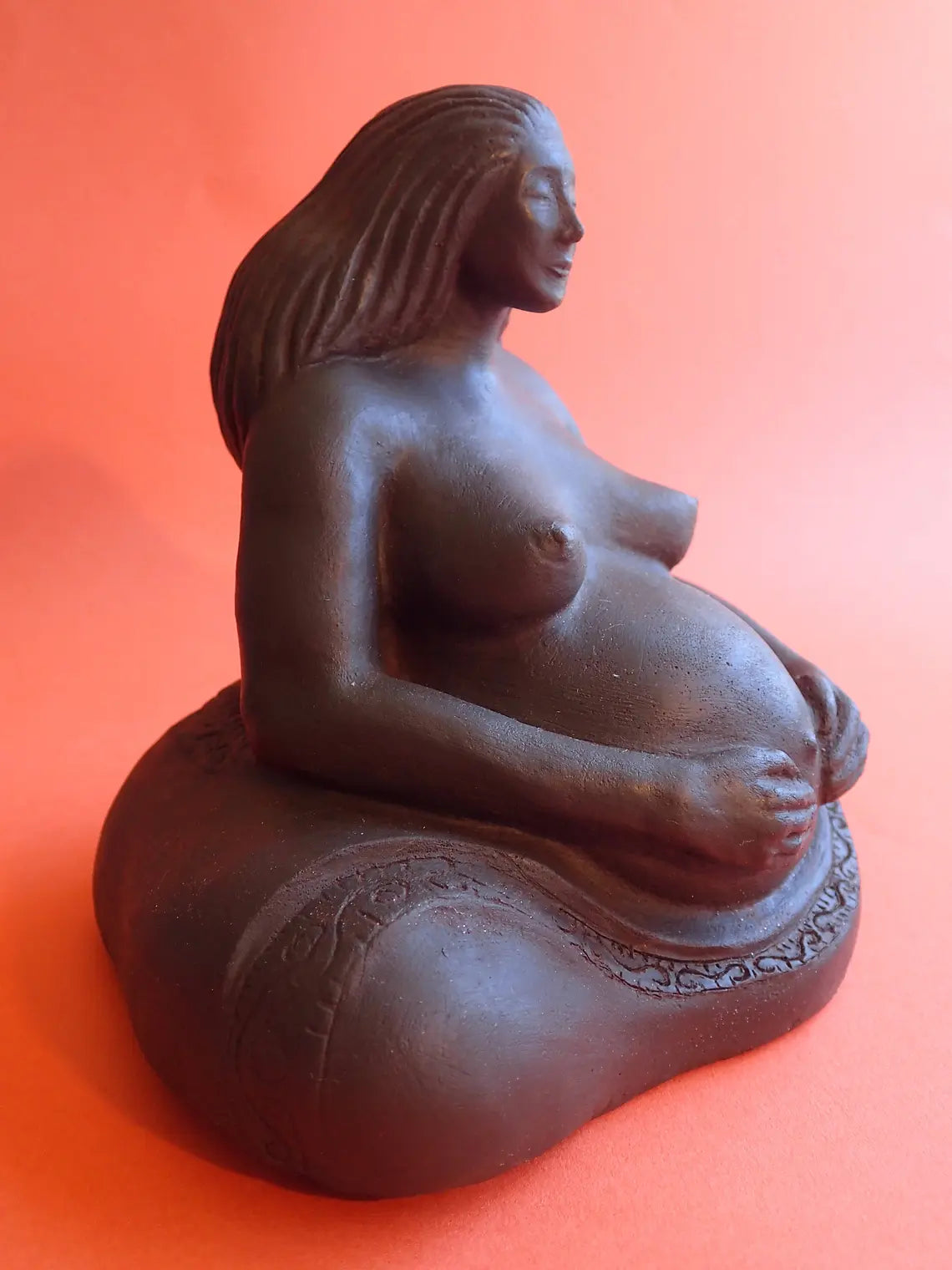 Pregnant Woman Small By Sigrid Herr Garden Statue