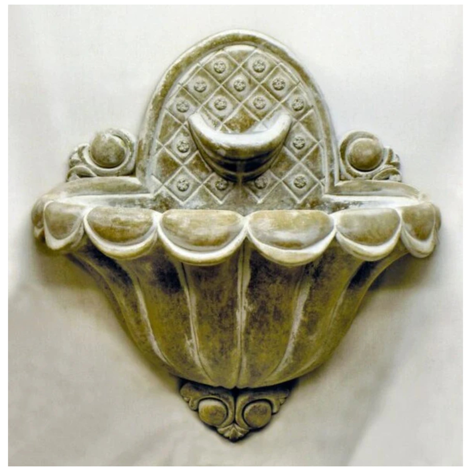 Regency Wall Fountain Can be Made to Overflow in Basin