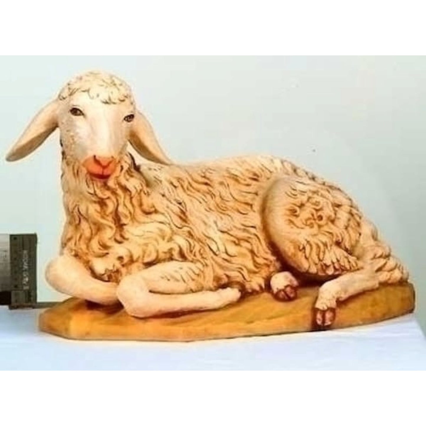 Nativity laying down Lamb Fontanini Sculpture Catholic Statuary Resting