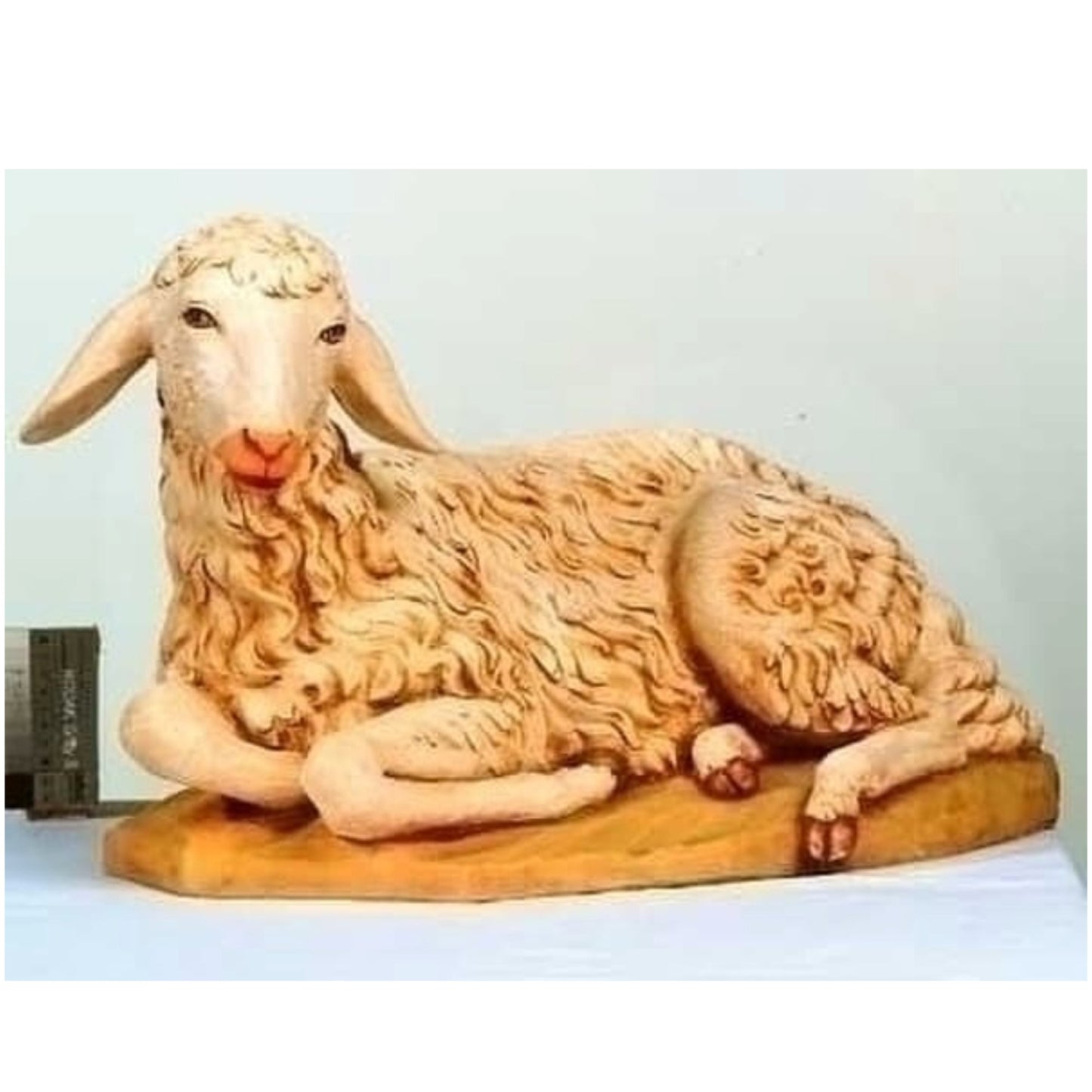 Nativity laying down Lamb Fontanini Sculpture Catholic Statuary Resting