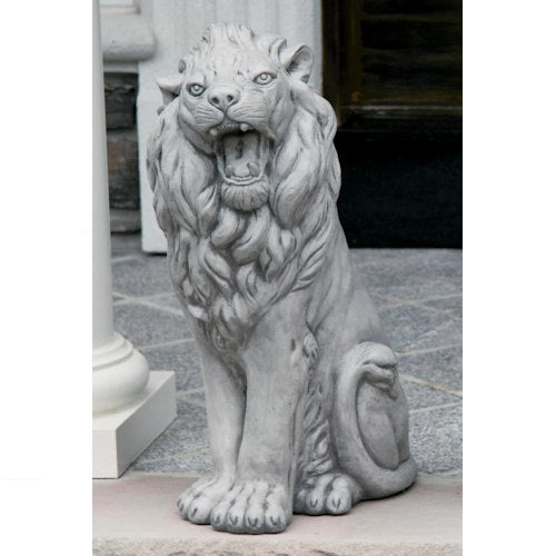 Roaring Sitting Lion Left