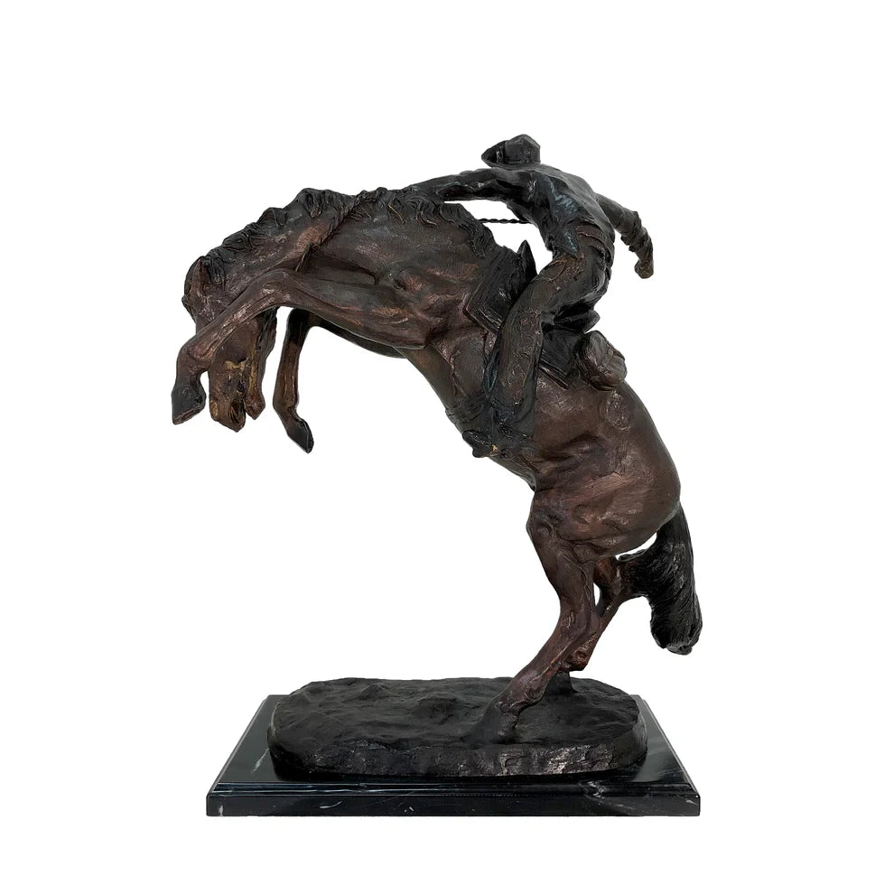 Bronze Wooly Chaps Remington Cowboy Statue