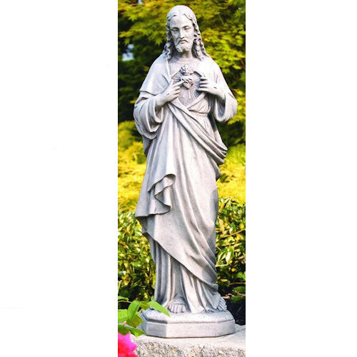 Sacred Heart Of Jesus statue outdoor Garden Statue cement Church Statuary
