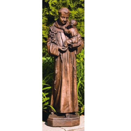 Saint Anthony With Child Sculpture 31" H