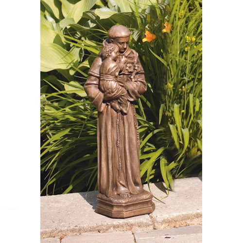 Saint Anthony With Child Sculpture 16" H