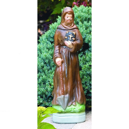 Saint Fiacre Sculpture 15" High