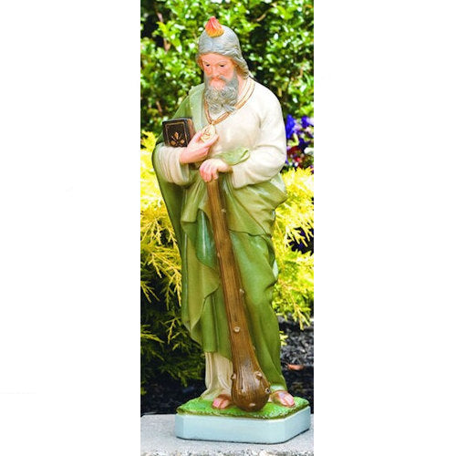 Saint Jude Patron Sculptural Garden Statue Classical Colors Religious Statuary