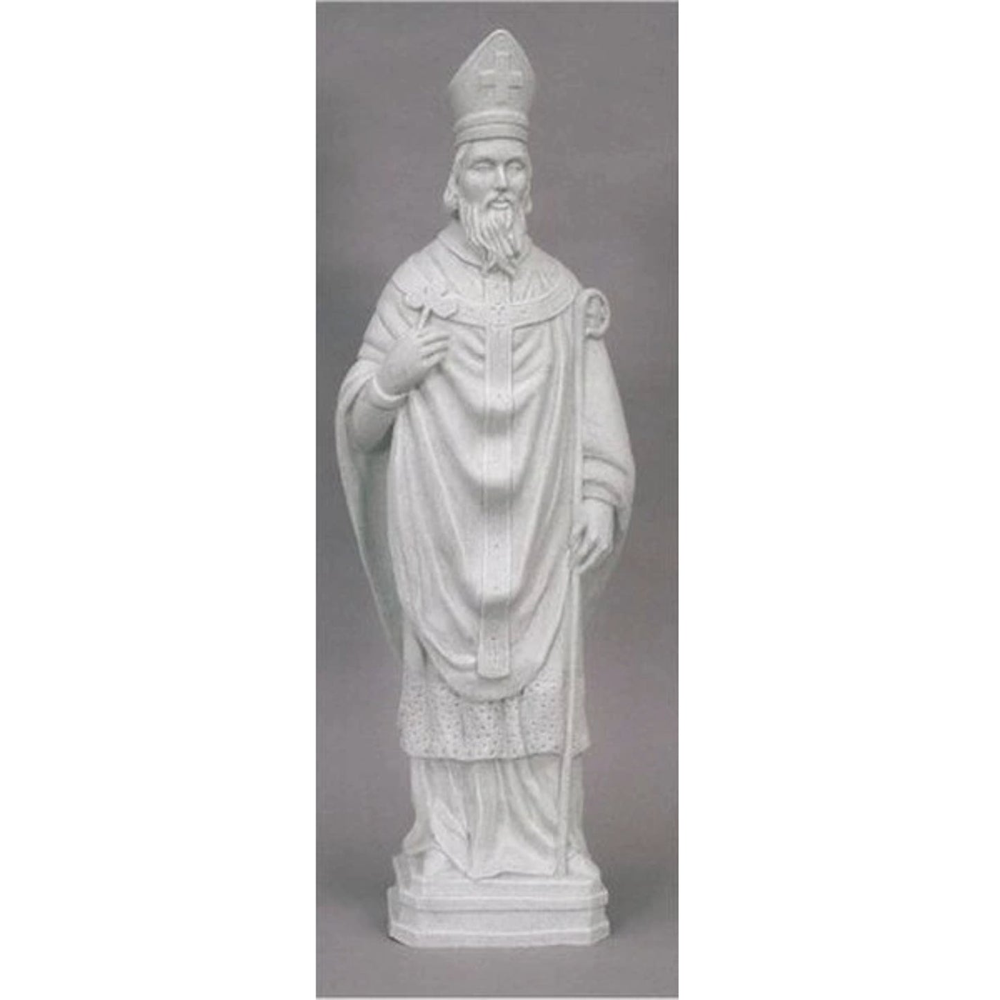 Saint Patrick Faux Granite Statue Catholic Irish Gift