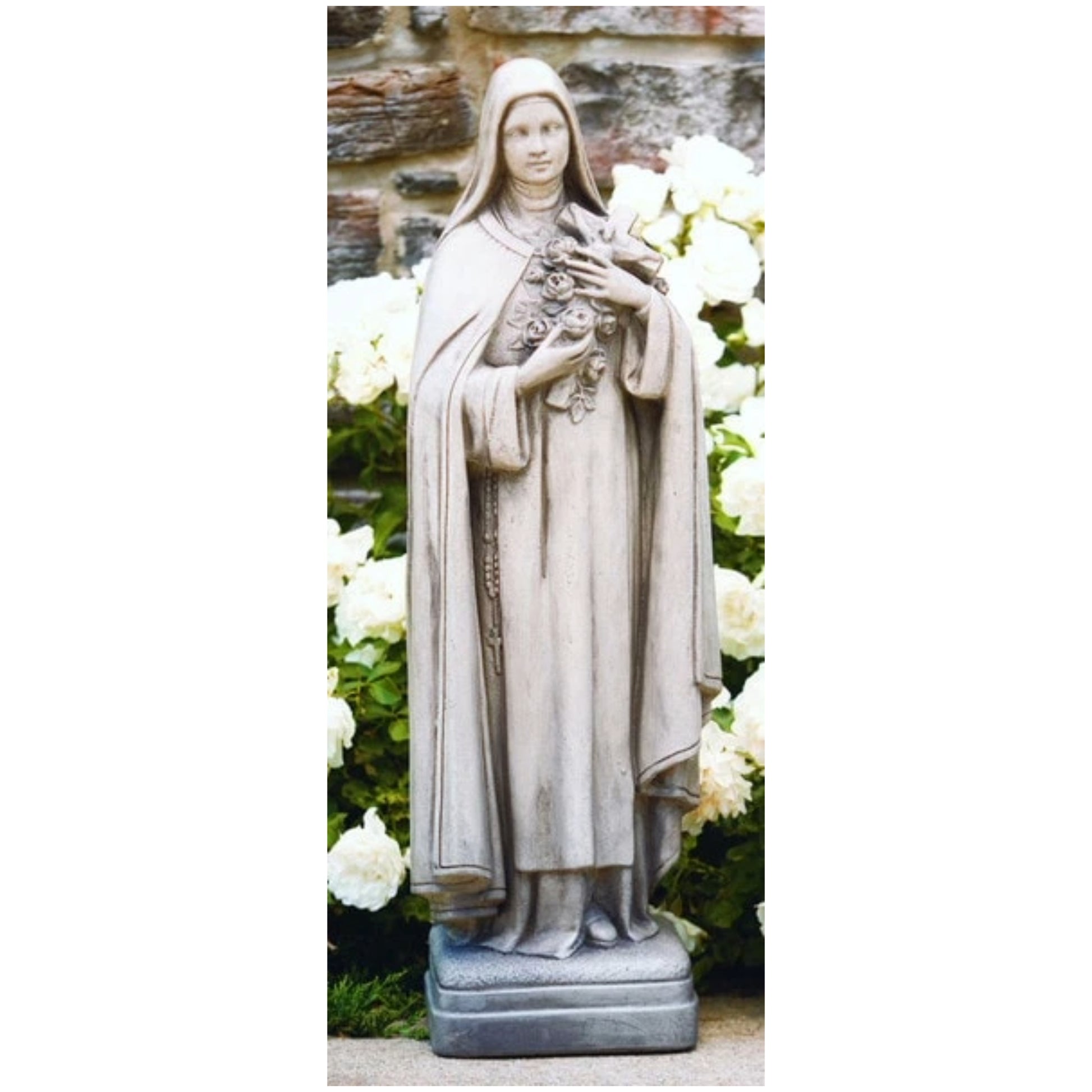 Saint Therese Stone Statue Theresa Sculpture