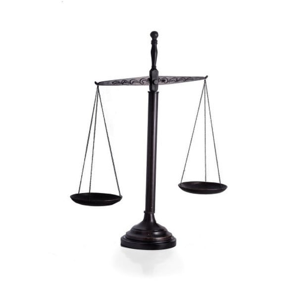 Scales of Justice statue decorative accent product law offices gift court house