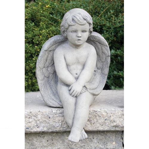 Sitting Angel 16.25" High Sculpture