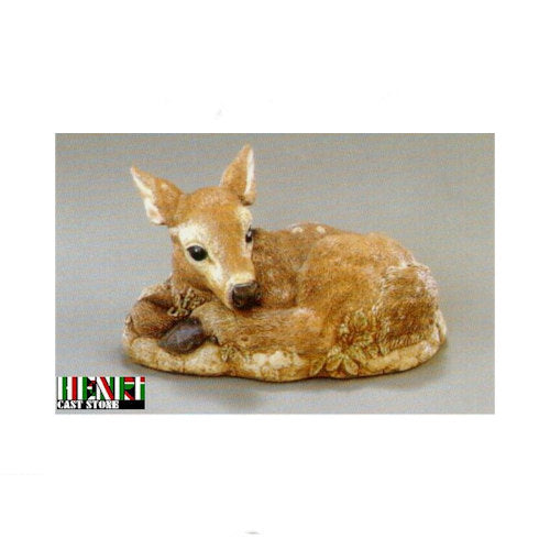 Sleeping Fawn Deer Cement Sculpture Henri Statuary