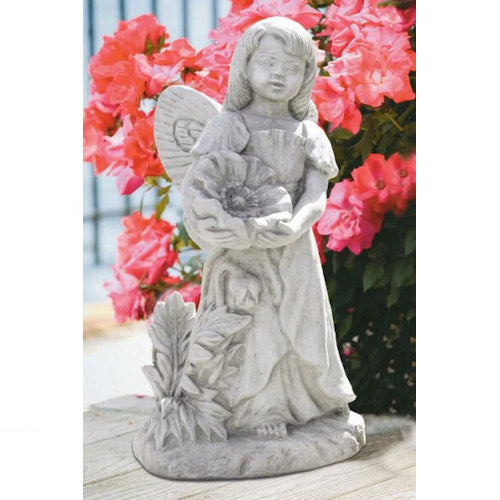 Standing Poppy Fairy Garden Statue