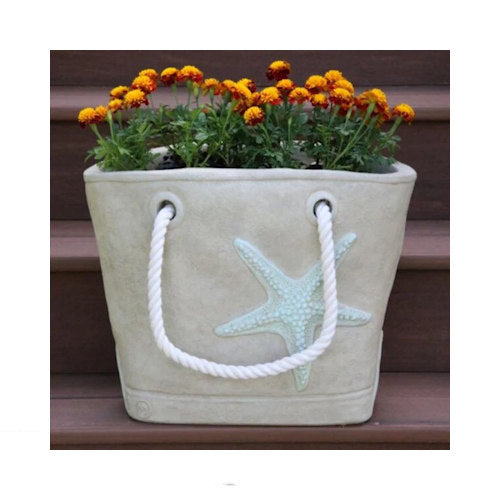 Starfish Tote Garden Planter Decorative Pot Large Sculptural Vase
