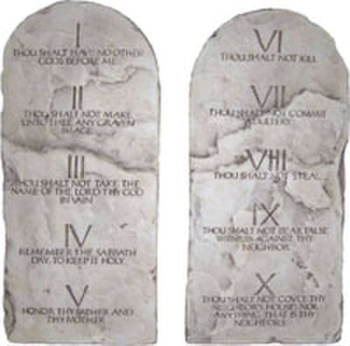 Ten Commandments Wall Plaques Sculptures