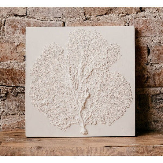 Sea Fan I Wall Plaque plaster Cast from antique specimen gorgonian