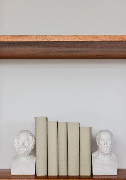 Homer and Aristotle Bookends Sculptures