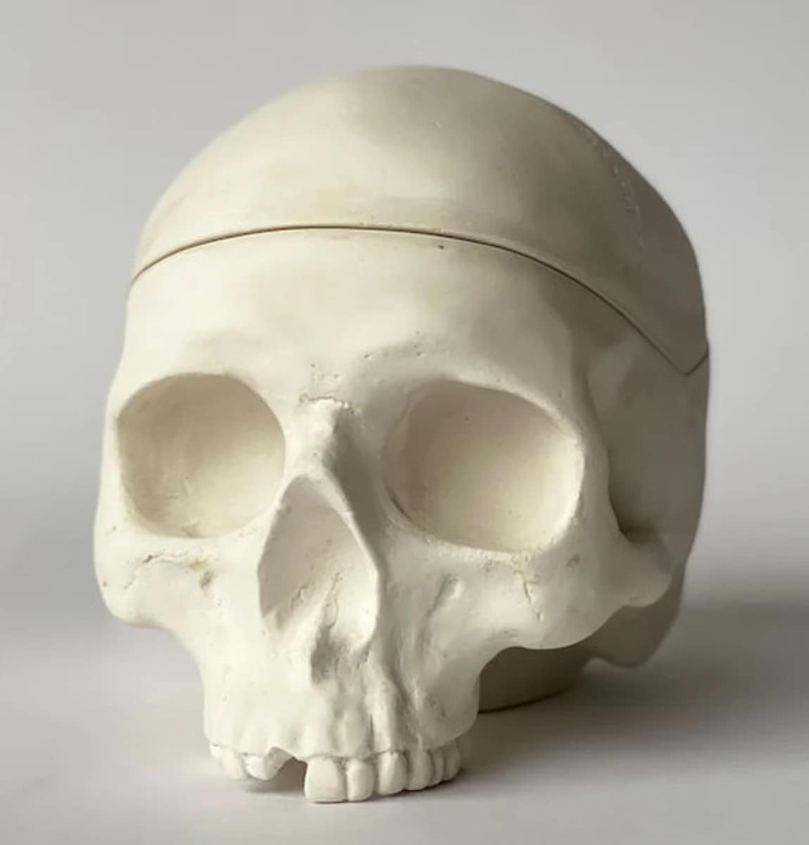 Memento Mori Skull Box Sculpture