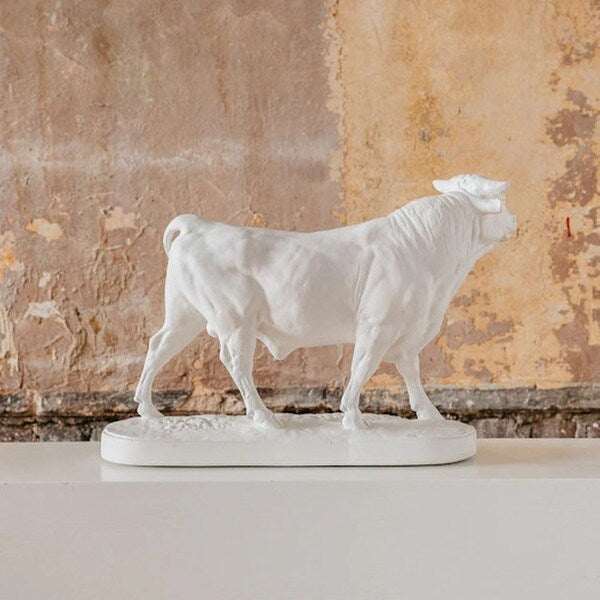 Animaliere French Bull Le Taureau Plaster Statue Replica by Rosa Bonheur