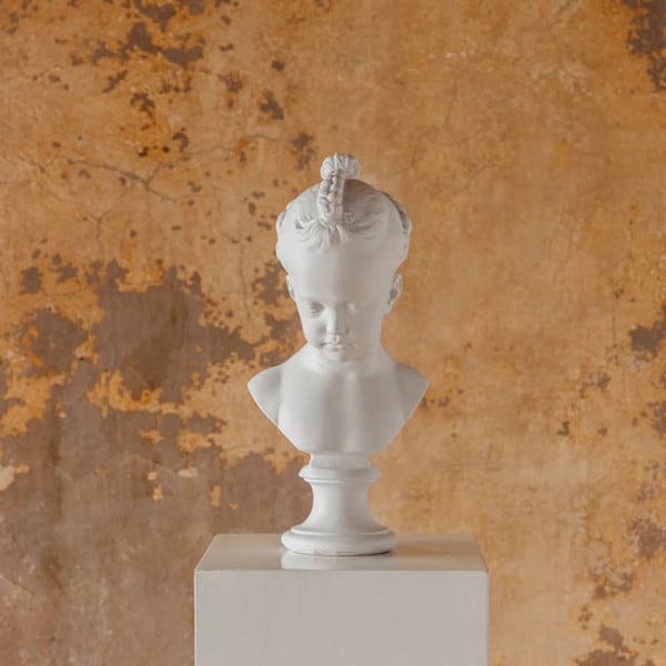 Statue Girl with Braids sculpted by Jacques François Joseph Saly Replica