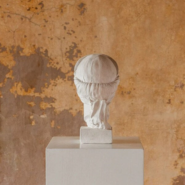 Blind Justice Themis Bust Sculpture Head blindfolded Lady Plaster Statue