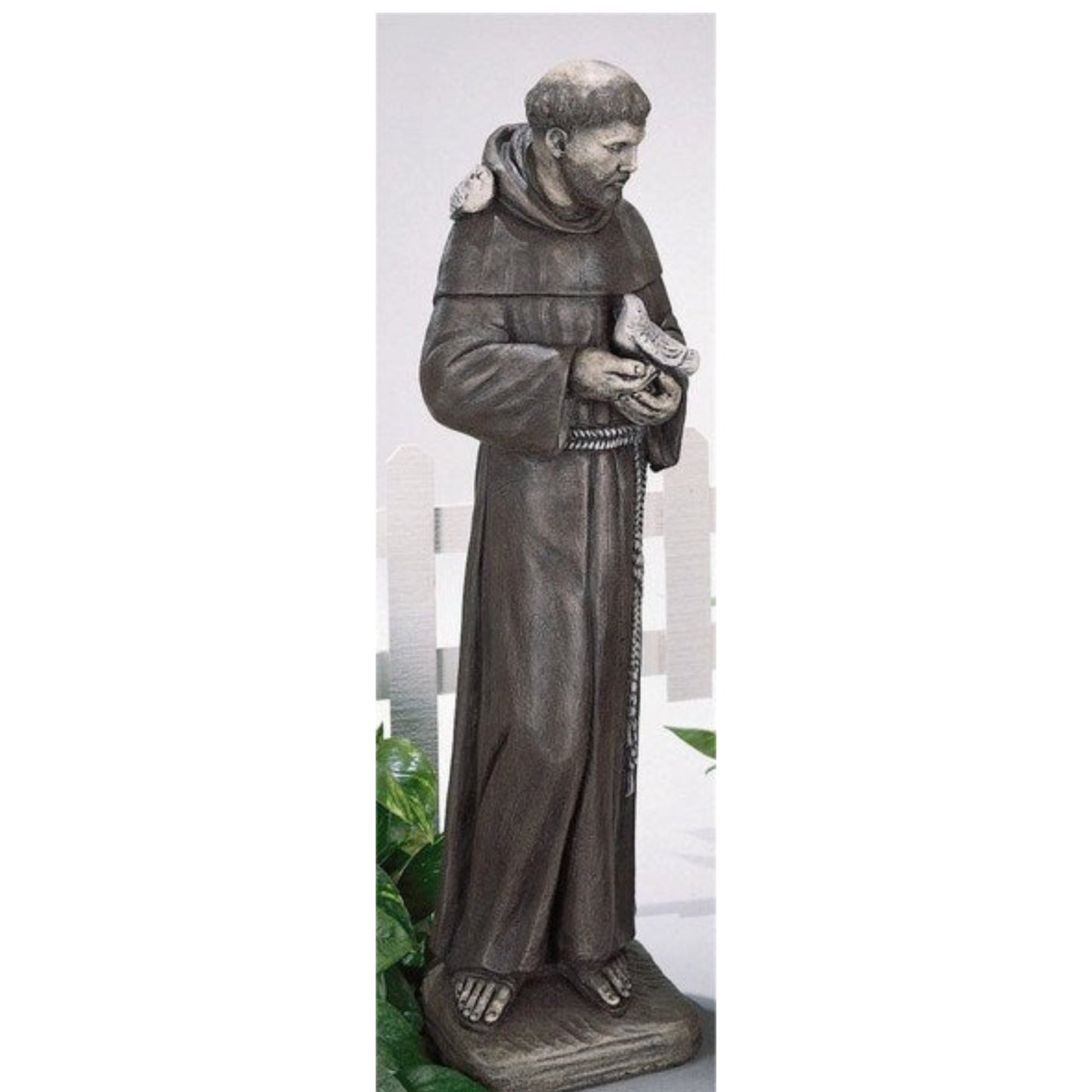 Italian Saint Francis 31 inch High garden statue large Size