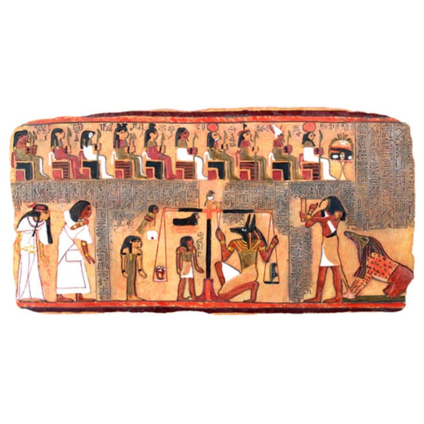The Scales Of Judgement Egyptian Wall Frieze