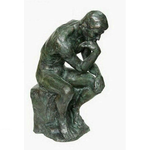 Thinker by Rodin Bronze Statue 24" High