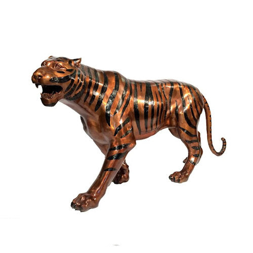 Tiger Life Size Bronze Sculpture